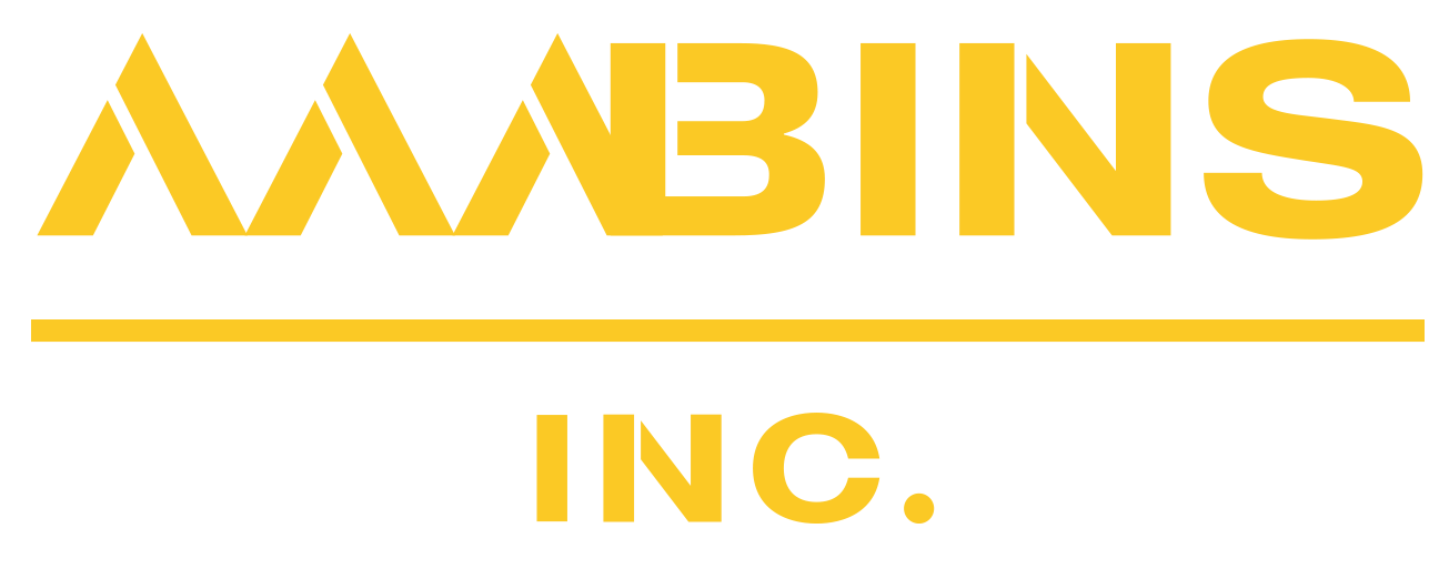 AAABins logo text logo